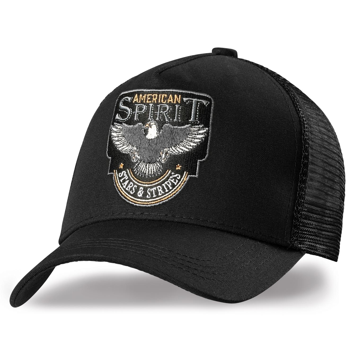 Stars & Stripes - TC - Cap - American Spirit Black