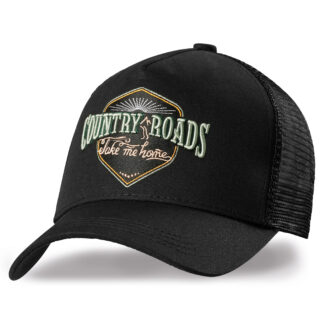 Stars & Stripes - TC - Cap - Country Roads Black